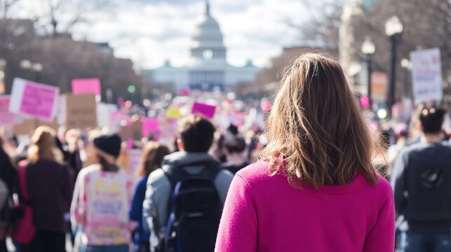 A powerful visual representation of abortion rights, emphasizing the importance of women's autonomy and reproductive freedom. The image captures a diverse group of women of various ages 