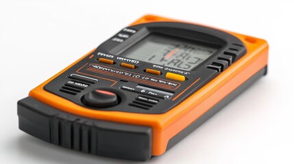 Digital meters on white