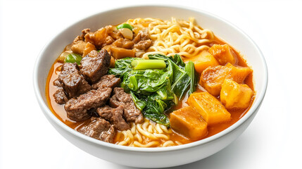 delicious stew with noodle food