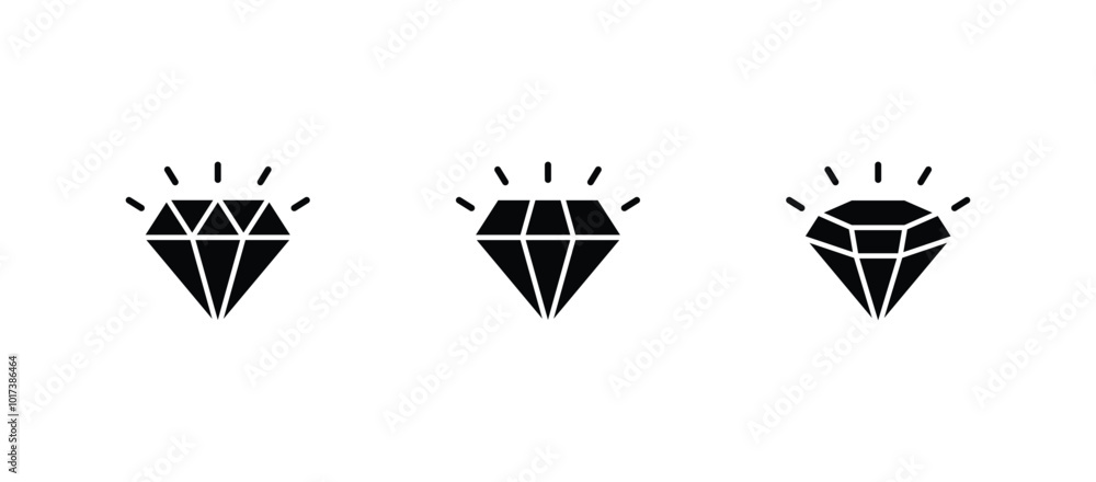 Poster diamond icon vector for web, computer and mobile app