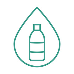 Water Bottle   Icon Design
