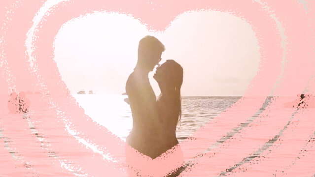 Love Hearts Collage Transition With Media Replace