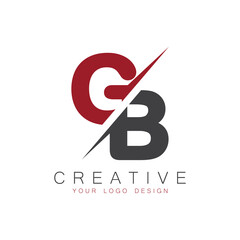GB initial monogram logo with creative design.