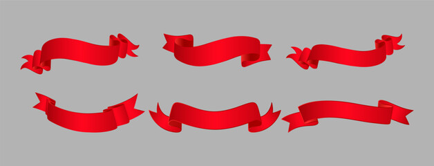 Elegant Ribbon Banner Set for Branding, Promotion, and Decorations

