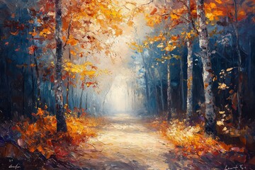 Abstract oil painting illustration background created with Generative AI