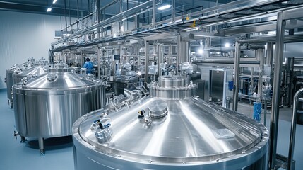 State-of-the-art cosmetics production line showcasing modern machinery and efficient workflow. This production line is designed for manufacturing a wide range of cosmetic products, including skincare,