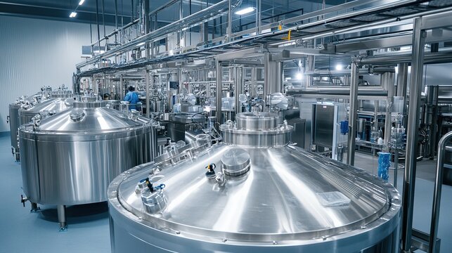 State-of-the-art cosmetics production line showcasing modern machinery and efficient workflow. This production line is designed for manufacturing a wide range of cosmetic products, including skincare,