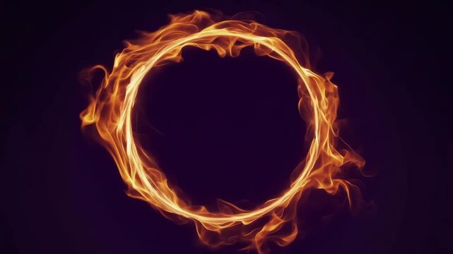 魔法のリングと紫の背景1