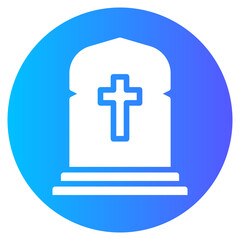 Obraz premium grave gradient icon