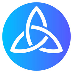 triquetra gradient icon