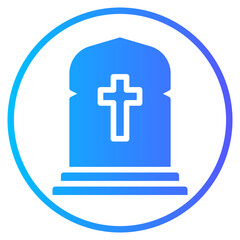Fototapeta premium grave gradient icon