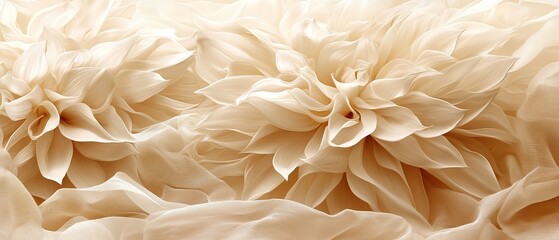 Delicate creamy white flower petals with soft light and subtle shadows, creating a luxurious and gentle feel.