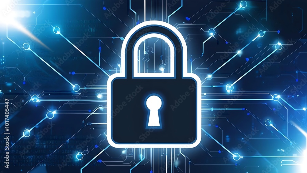 Aufkleber safeguarding data in the age of global networks