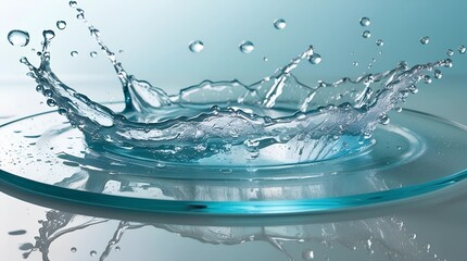 water splash isolated on white