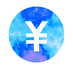 Obraz premium マーブルな星空｜シンプルな円マーク