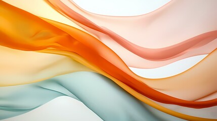 Obraz premium The image shows a close-up of a piece of fabric with soft, flowing lines that create an abstract and minimalist design.