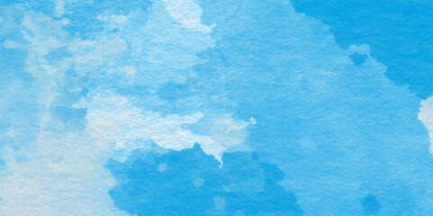 abstract blue watercolor splash stroke background,This watercolor design with watercolor texture on white background,Soft cloud in the sky background blue tone for wallpaper, graphics design.