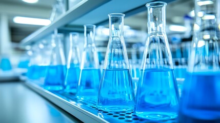 Laboratory Experiment with Blue Liquid