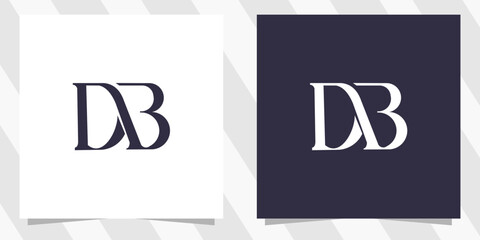 Letter db bd logo design vector © euforia