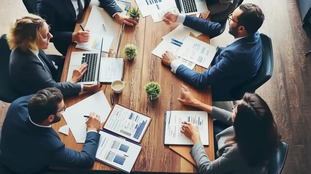 Boardroom Engagement: Diverse Business Leaders at Work