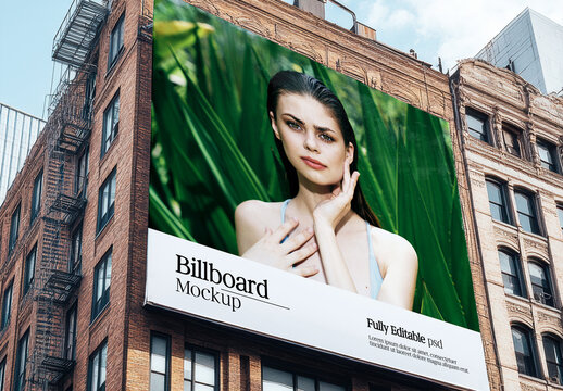 Billboard on Building Mockup with Generative AI