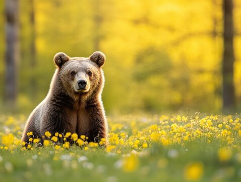 Spring Bears Background