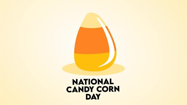 National candy corn day with cute candy corn