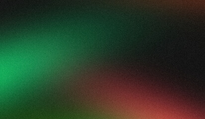 Abstract green red soft color elegant grainy backdrop design with faded colors. Noisy gradient texture with bright, glowing, shine, Vibrant colors poster or banner