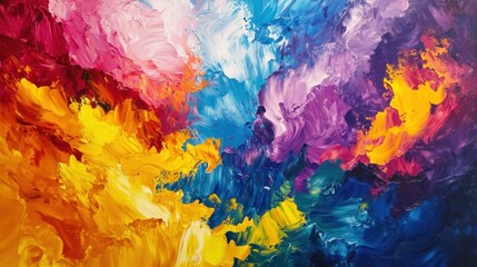 Abstract Colorful Painting