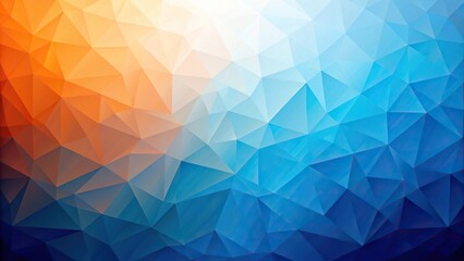 Obraz premium abstract geometric background with wide angles and gradient colors of blue and orange