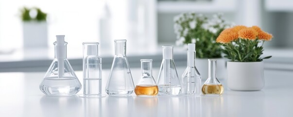 Cosmetic lab testing plant-based formulas for sensitive skin, sensitive skin formulas, biological skincare research