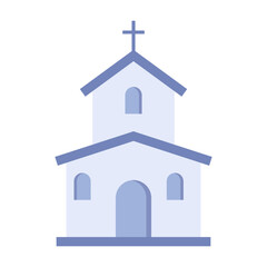 Church building icon graphic  design illustration