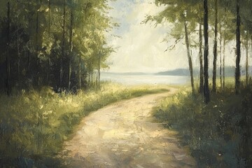 Obraz premium Abstract oil painting illustration background created with Generative AI