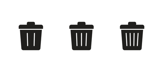 trash can icon vector. trash can symbol icon