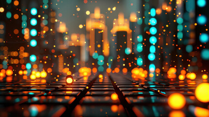 Discover a futuristic cityscape with bright buildings that embody innovation and advanced technology in a dreamy setting.