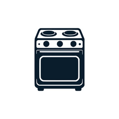 electronic stove kitchen appliance logo vector illustration template design