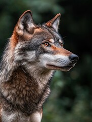 Fototapeta premium wolf isolated on summer background