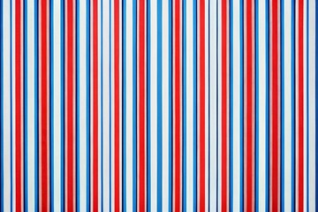 abstract geometric striped seamless pattern with red and blue stripes on white background