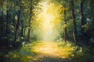 Abstract oil painting illustration background created with Generative AI