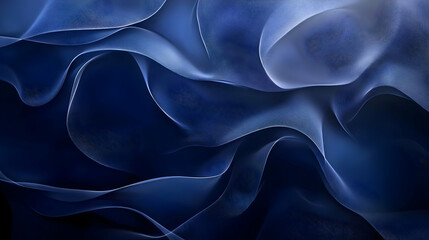 Obraz premium Abstract Blue Wavy Background Illustration