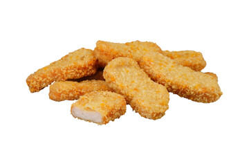 Heap pile nuggets isolated transparent