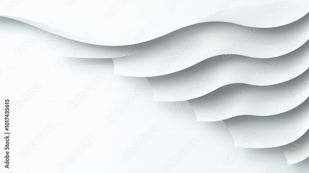 Aufkleber minimal abstract white background with soft gradients