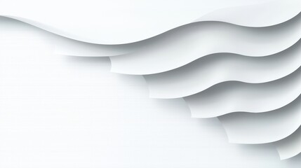 Obraz premium Minimal Abstract White Background with Soft Gradients