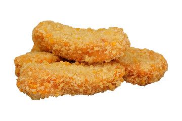 Heap pile nuggets isolated transparent