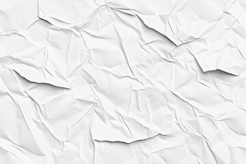 Obraz premium white crumpled paper texture background