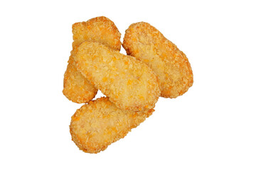 Heap pile nuggets isolated transparent