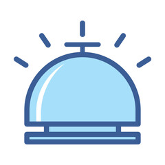 Reception Bell  icon design illustration