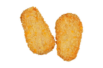 Close up nugget isolated transparent