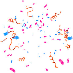 Colorful confetti isolated on white background , Sale Golden Foil Texture. Childrens Foil Confetti Border.