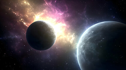 Two Planets Orbit a Star in a Distant Galaxy